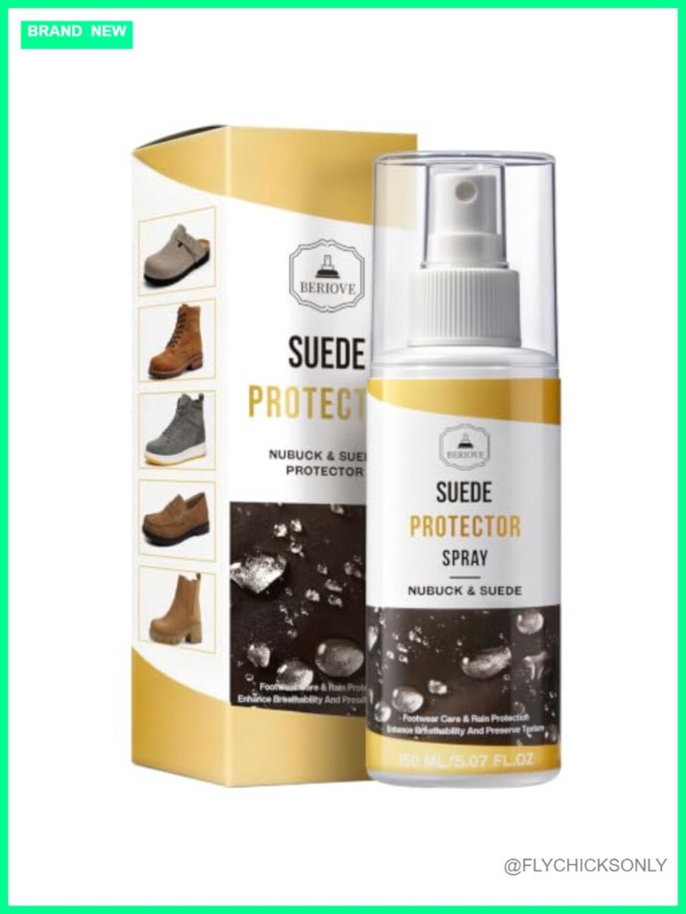 Suede Protector Spray Waterproof Stain Repellent for Shoes Boots